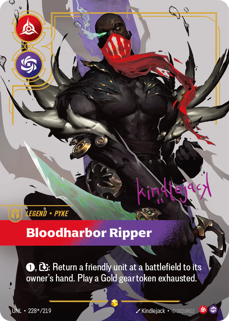 Pyke, Bloodharbor Ripper (Overnumbered) (Signature) [Unleashed] 228*/219