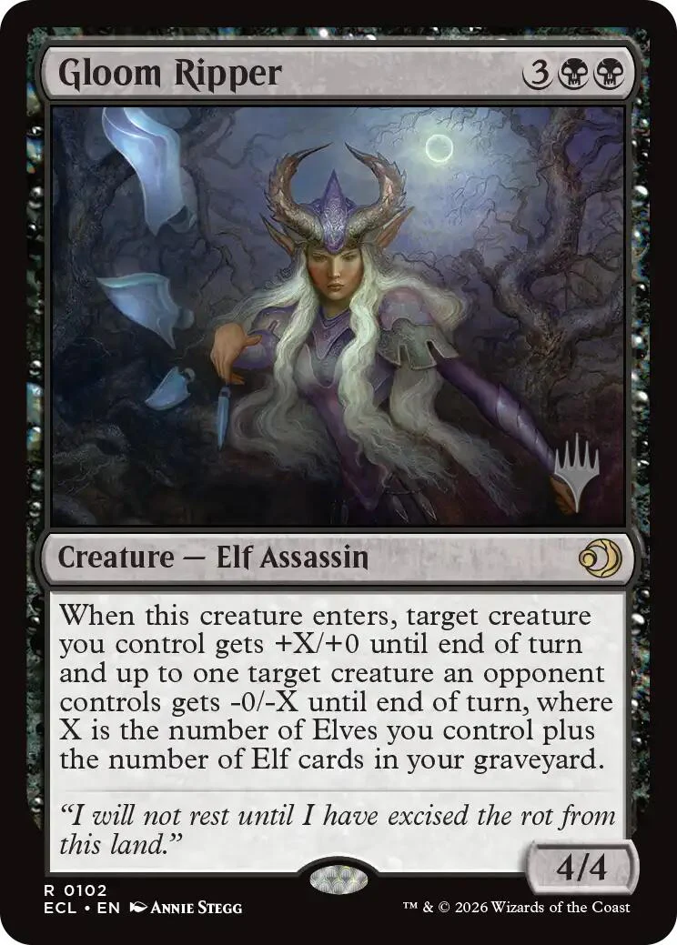 Gloom Ripper [Lorwyn Eclipsed Promo Pack]