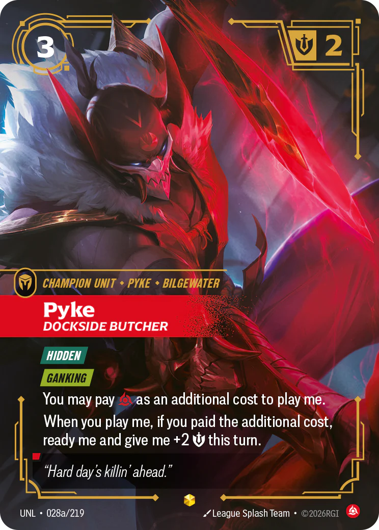 Pyke, Dockside Butcher (Alternate Art) [Unleashed] 028a/219