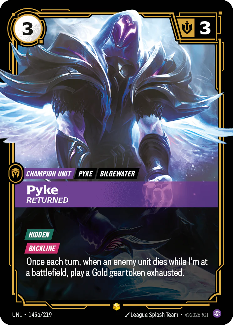 Pyke, Returned (Alternate Art) [Unleashed] 145a/219