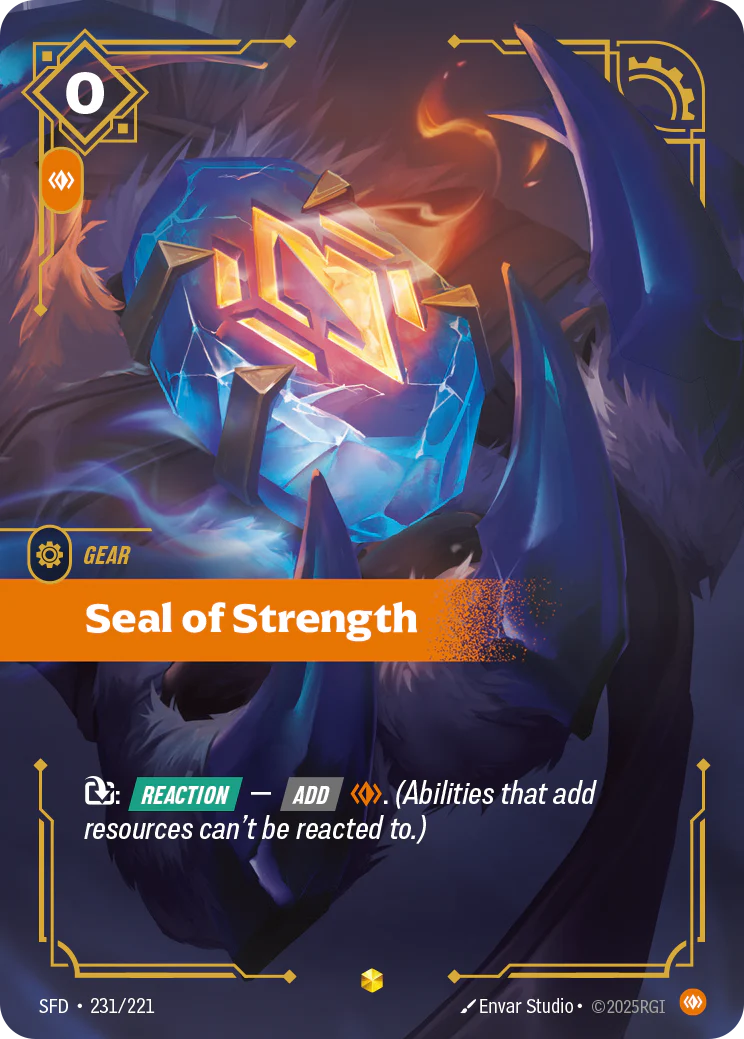 Seal of Strength (Overnumbered) [Spiritforged] 231/221