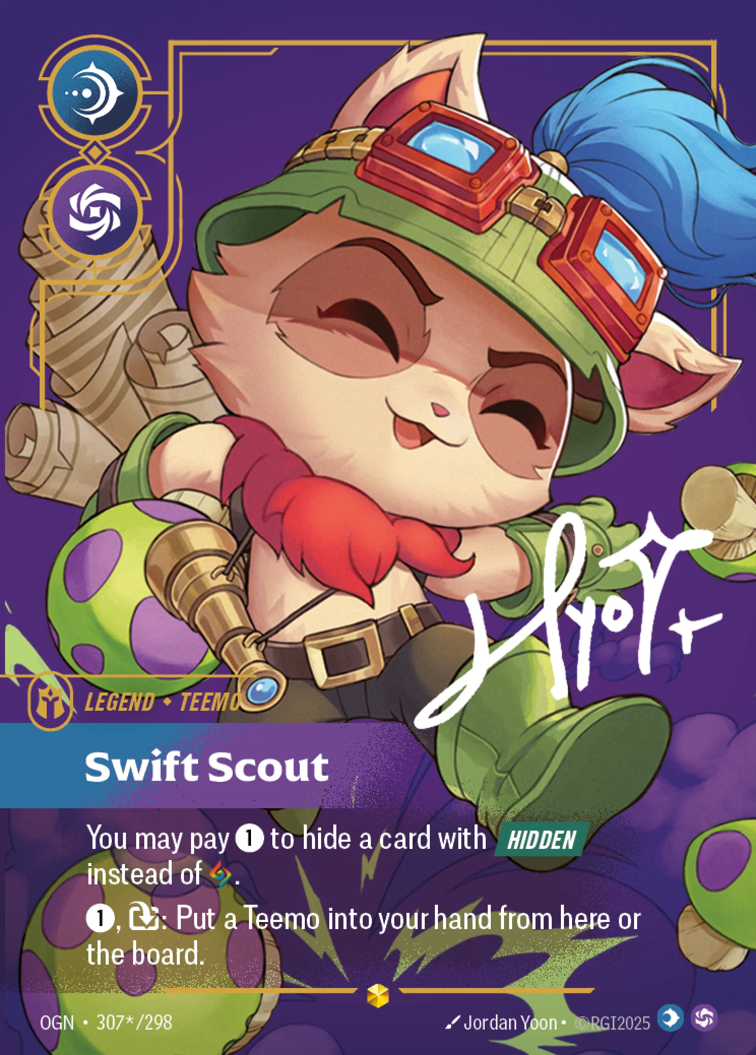 Teemo, Swift Scout (Overnumbered) (Signature) [Origins] 307*/298