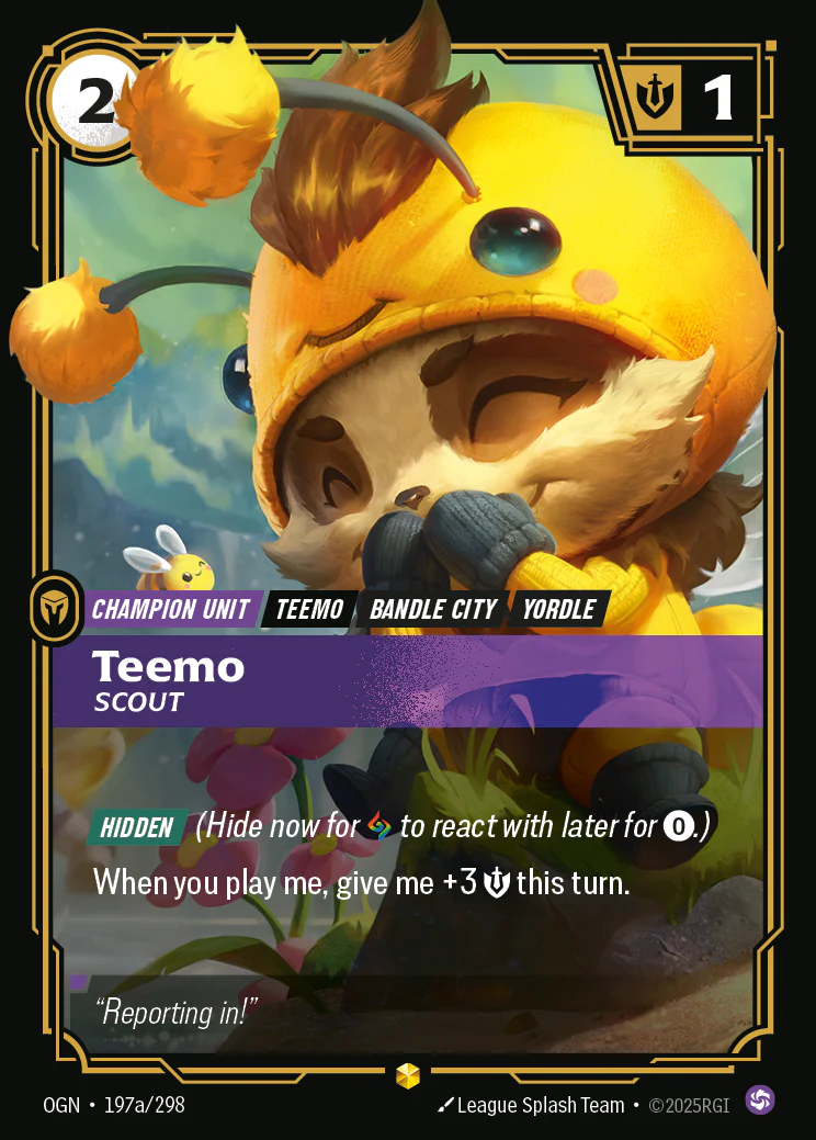 Teemo, Scout (Showcase) [Origins] 197a/298