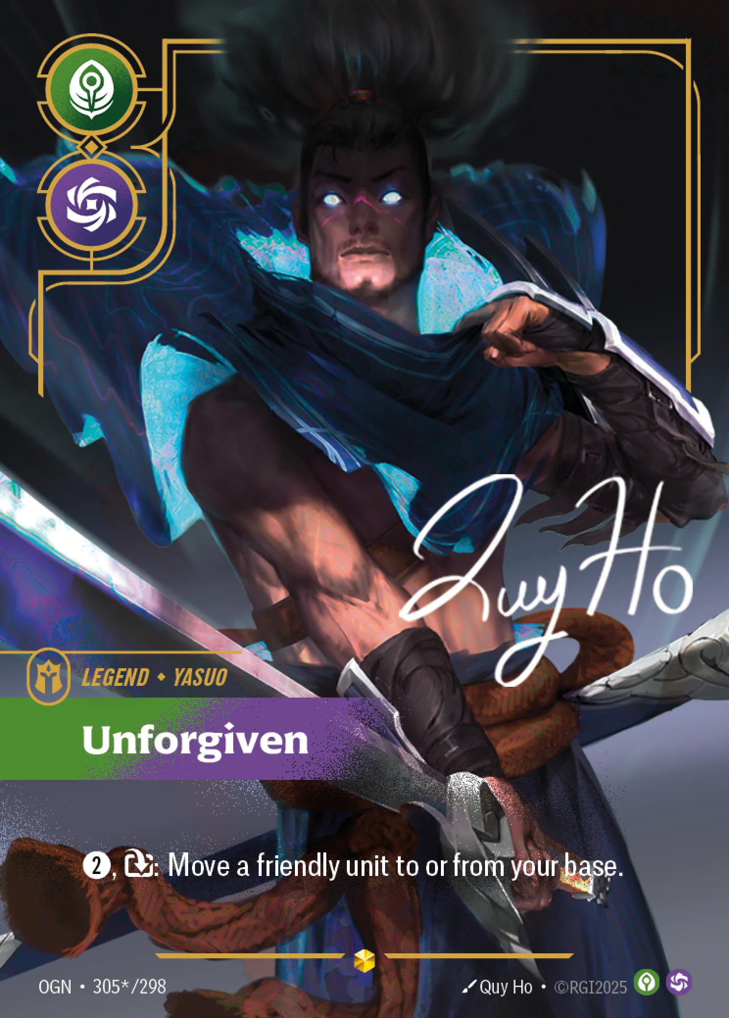 Yasuo, Unforgiven (Overnumbered) (Signature) [Origins] 305*/298